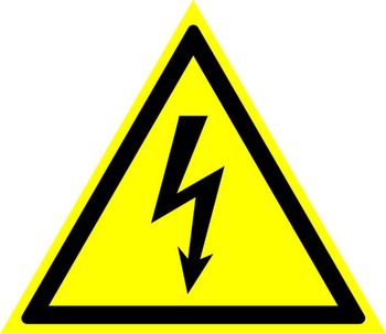 W08 внимание! опасность поражения электрическим током  (пленка, сторона 100 мм) - Знаки безопасности - Предупреждающие знаки - Магазин охраны труда и техники безопасности stroiplakat.ru